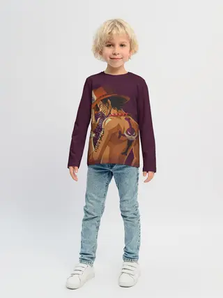 Детский лонгслив / One Piece. Портгас Д. Эйс