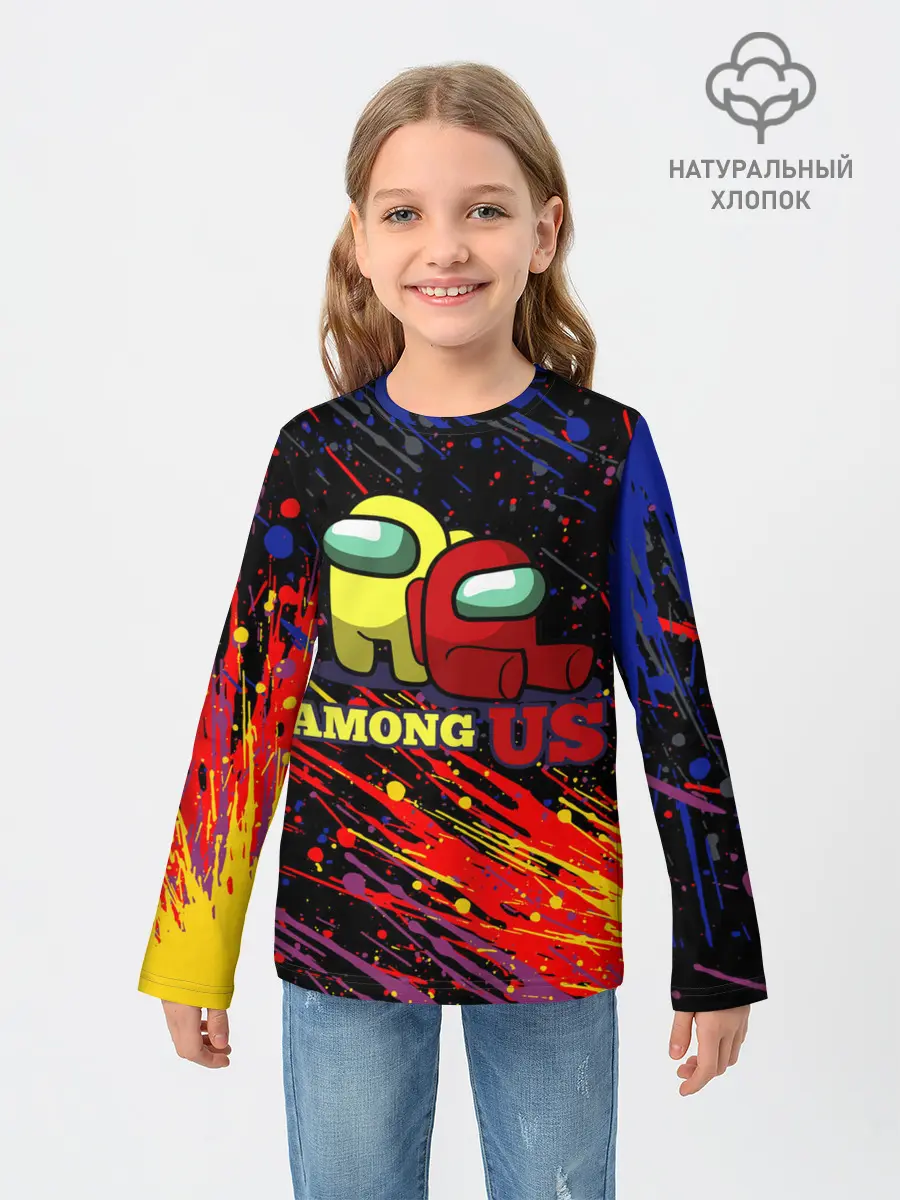 Детский лонгслив / AMONG US.