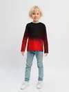Детский лонгслив / КРАСНО-ЧЕРНЫЙ ГРАДИЕНТ