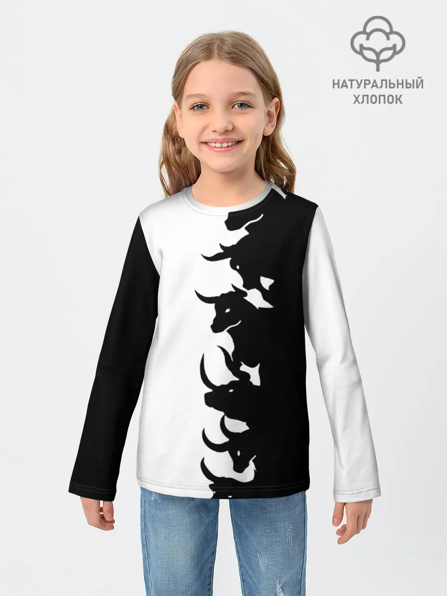 Детский лонгслив / Символ 2021 | Год Быка