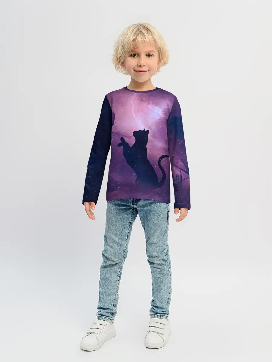 Детский лонгслив / Star Cat