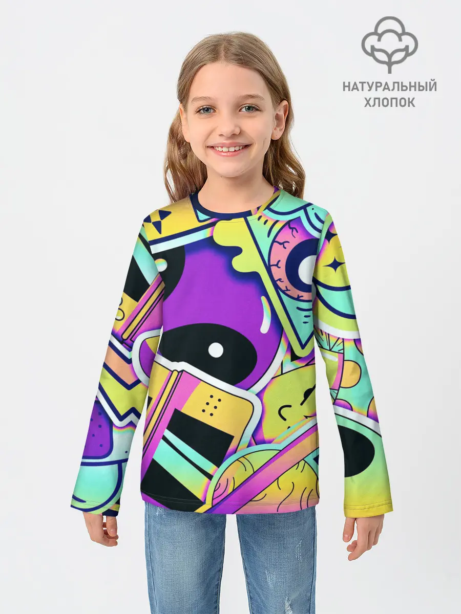 Детский лонгслив / Alien