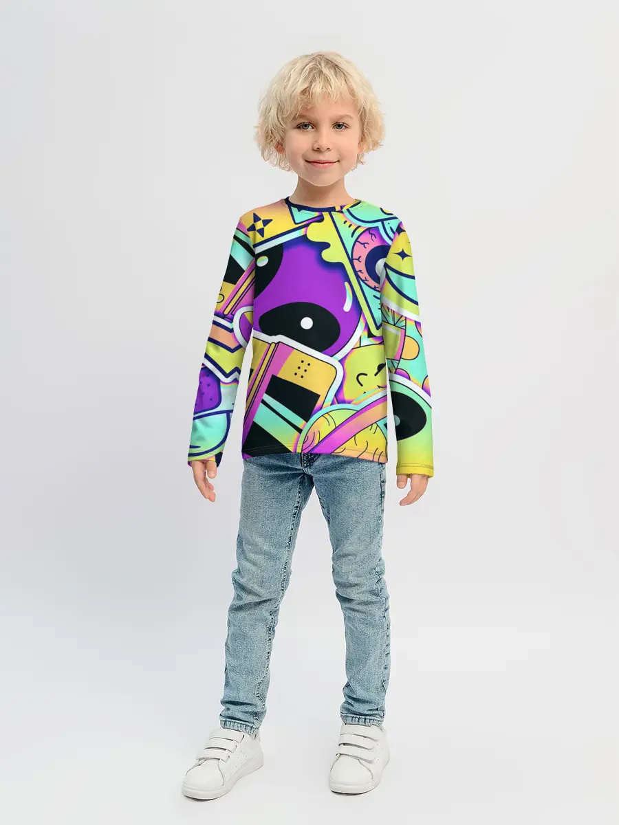 Детский лонгслив / Alien