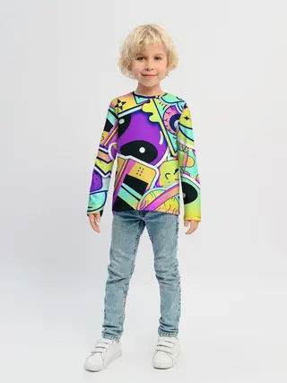 Детский лонгслив / Alien