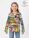 Детский лонгслив / Pop Art