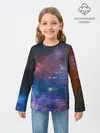 Детский лонгслив / Glitch space