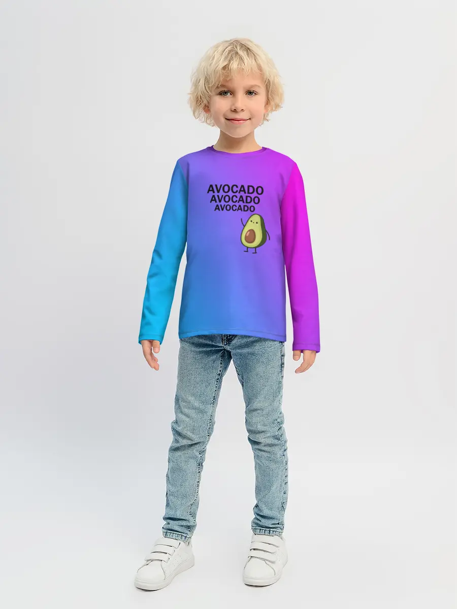 Детский лонгслив / Авокадо
