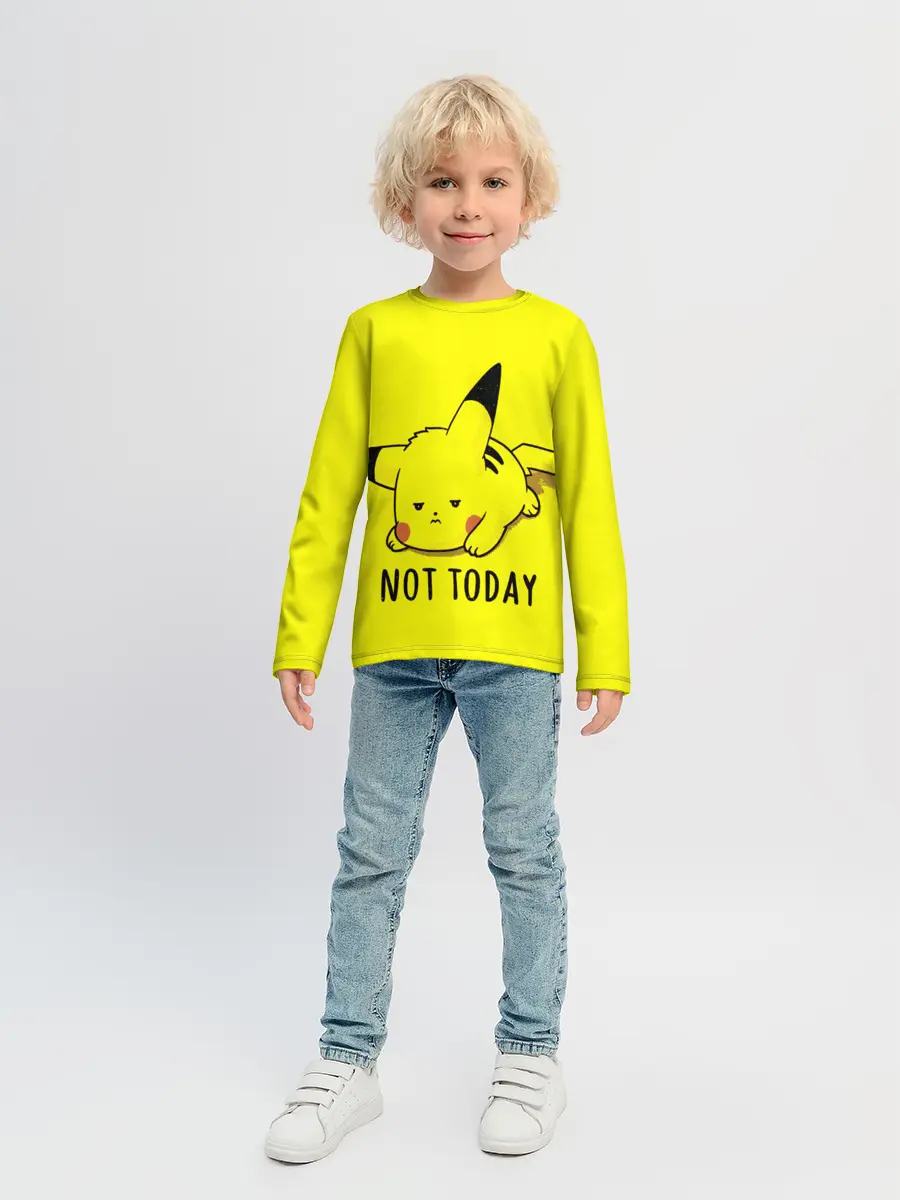 Детский лонгслив / Пикачу лень