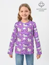 Детский лонгслив / Unicorn pattern