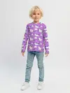 Детский лонгслив / Unicorn pattern