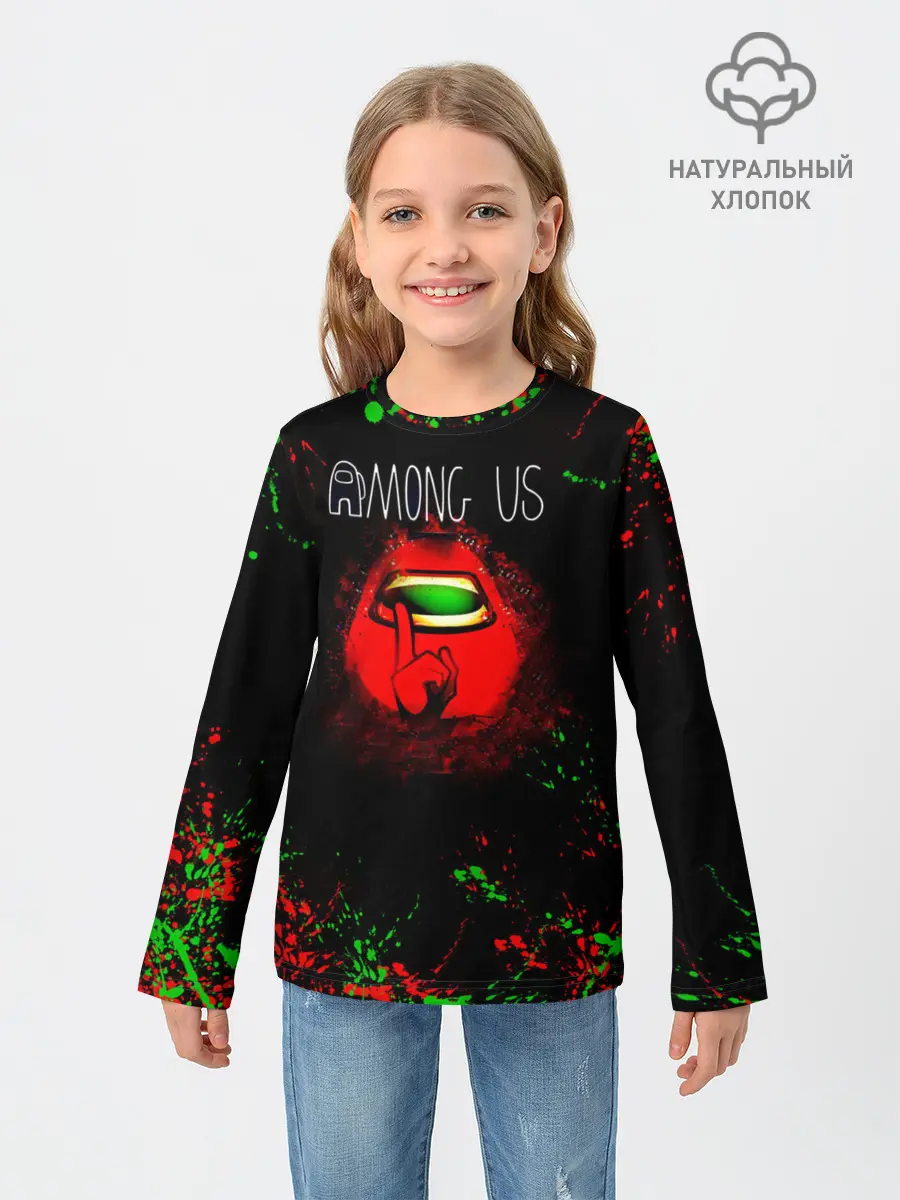 Детский лонгслив / Among Us