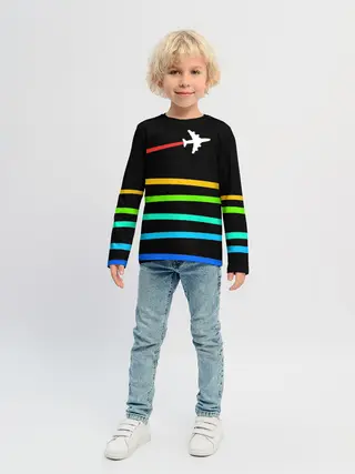 Детский лонгслив / В небо