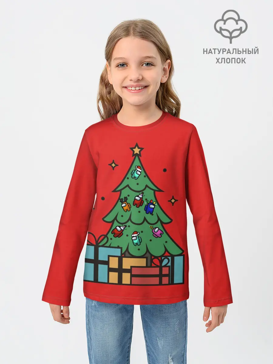 Детский лонгслив / Among Us