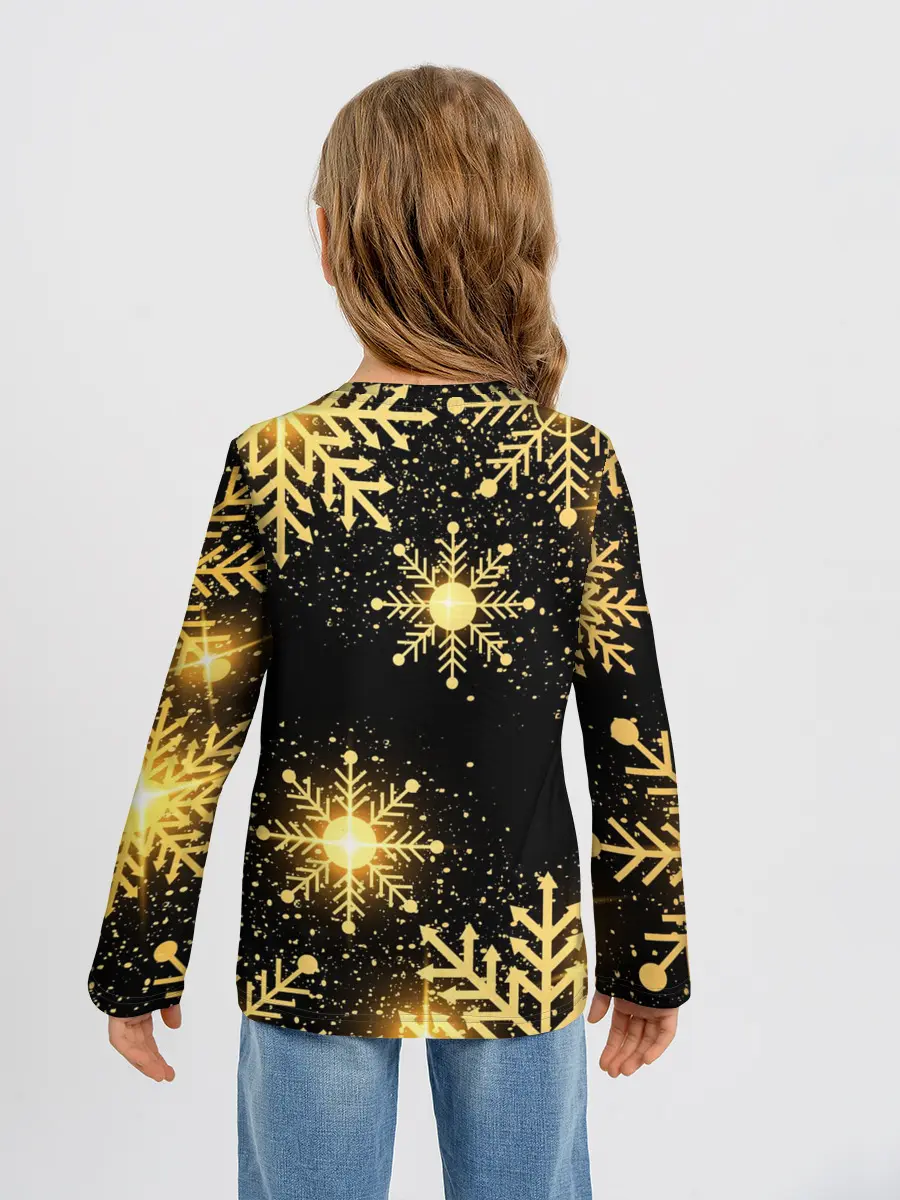 Детский лонгслив / AMONG US НОВОГОДНИЙ