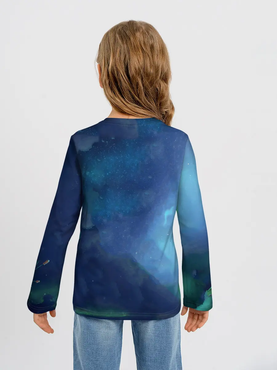 Детский лонгслив / Панда и лиса