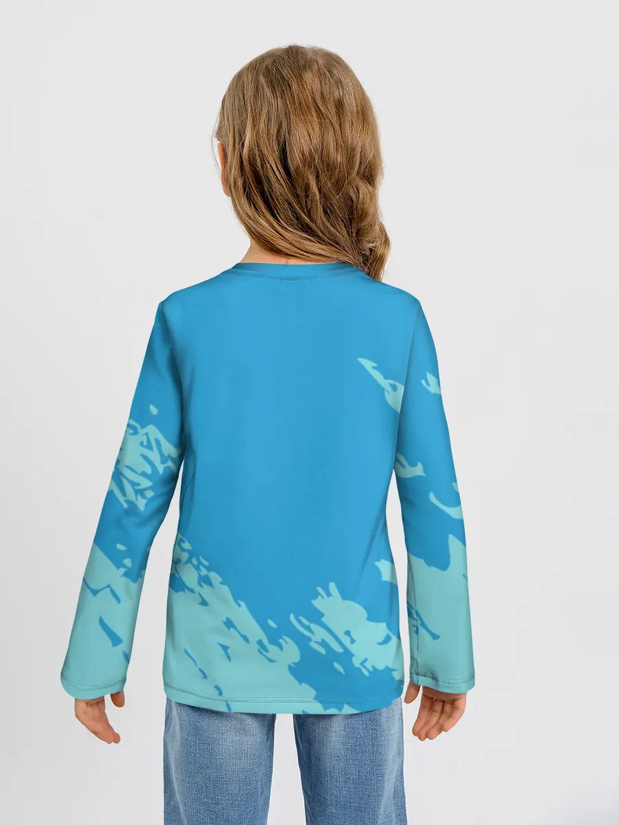 Детский лонгслив / Море. Пальмы. Песок