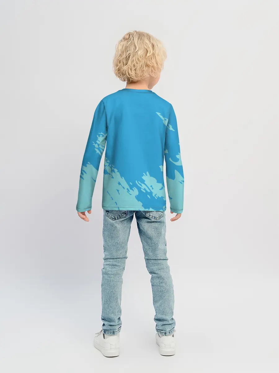 Детский лонгслив / Море. Пальмы. Песок