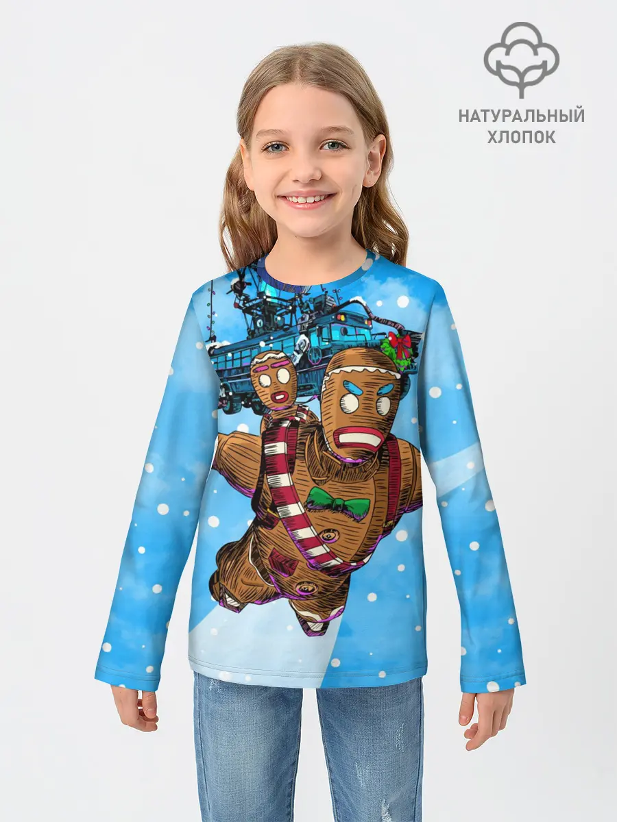 Детский лонгслив / Пряничный человек