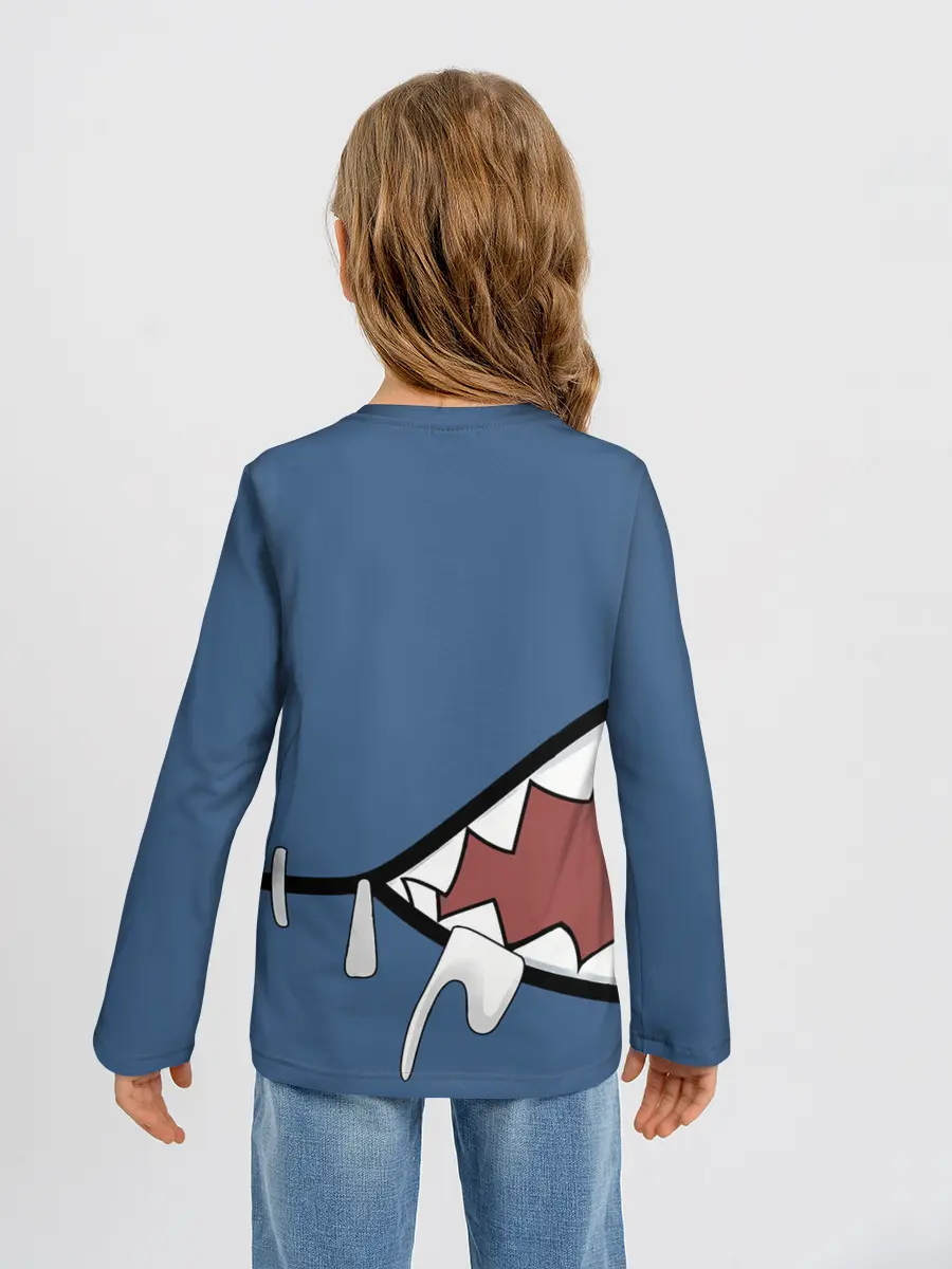 Детский лонгслив / Акула gawr gura