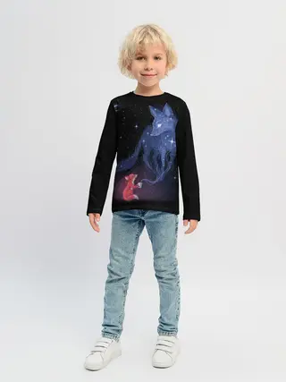 Детский лонгслив / Лиса и ее дух