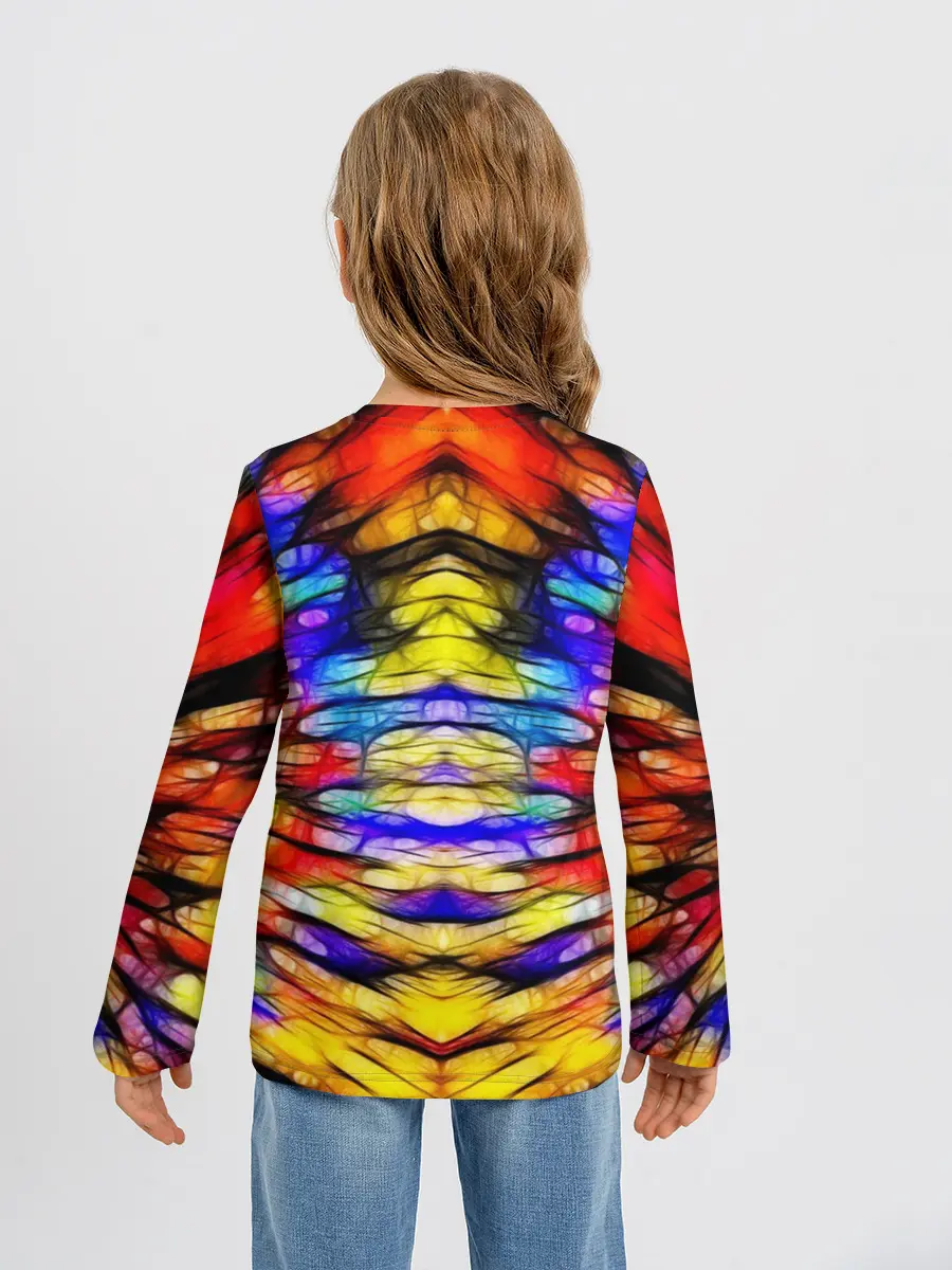 Детский лонгслив / Батик. Краски