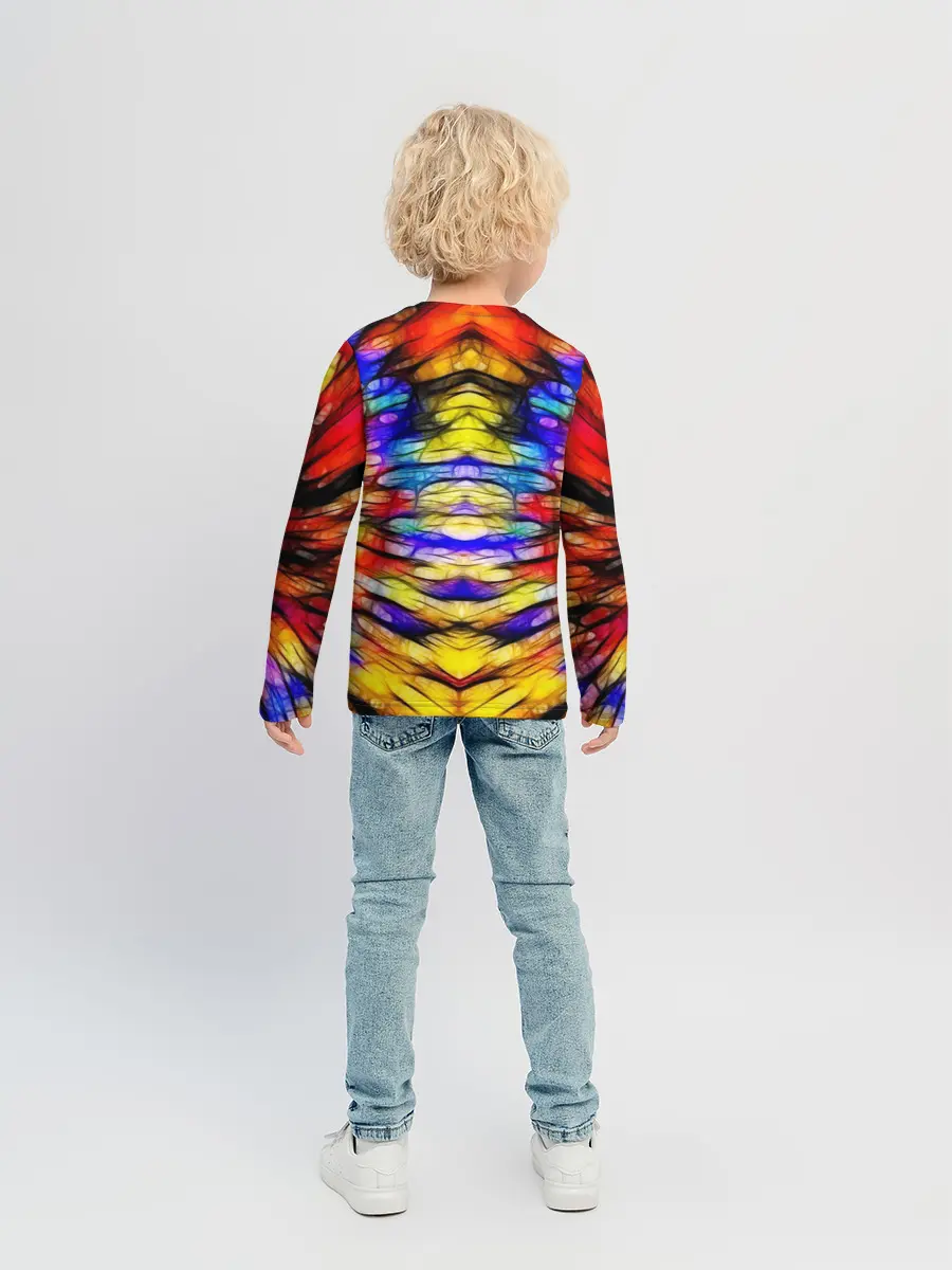 Детский лонгслив / Батик. Краски