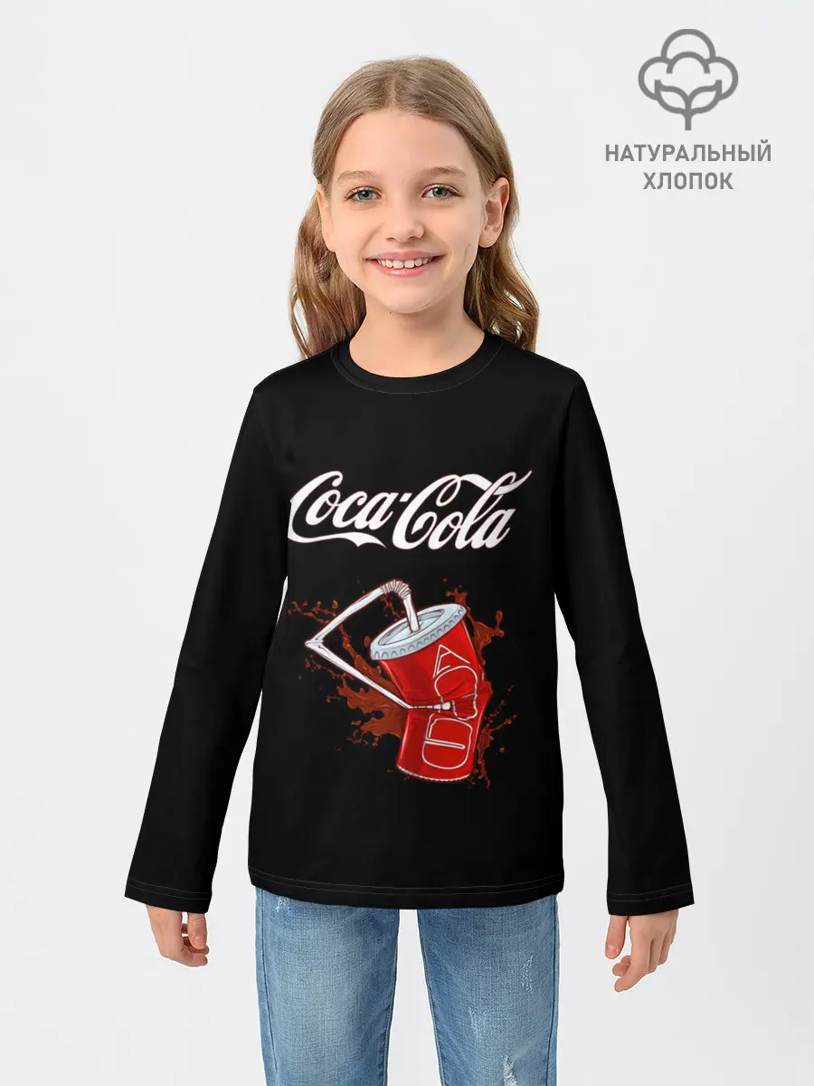 Детский лонгслив / Coca Cola