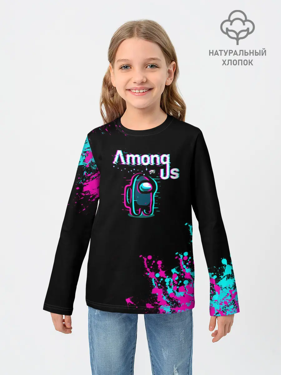 Детский лонгслив / Among Us