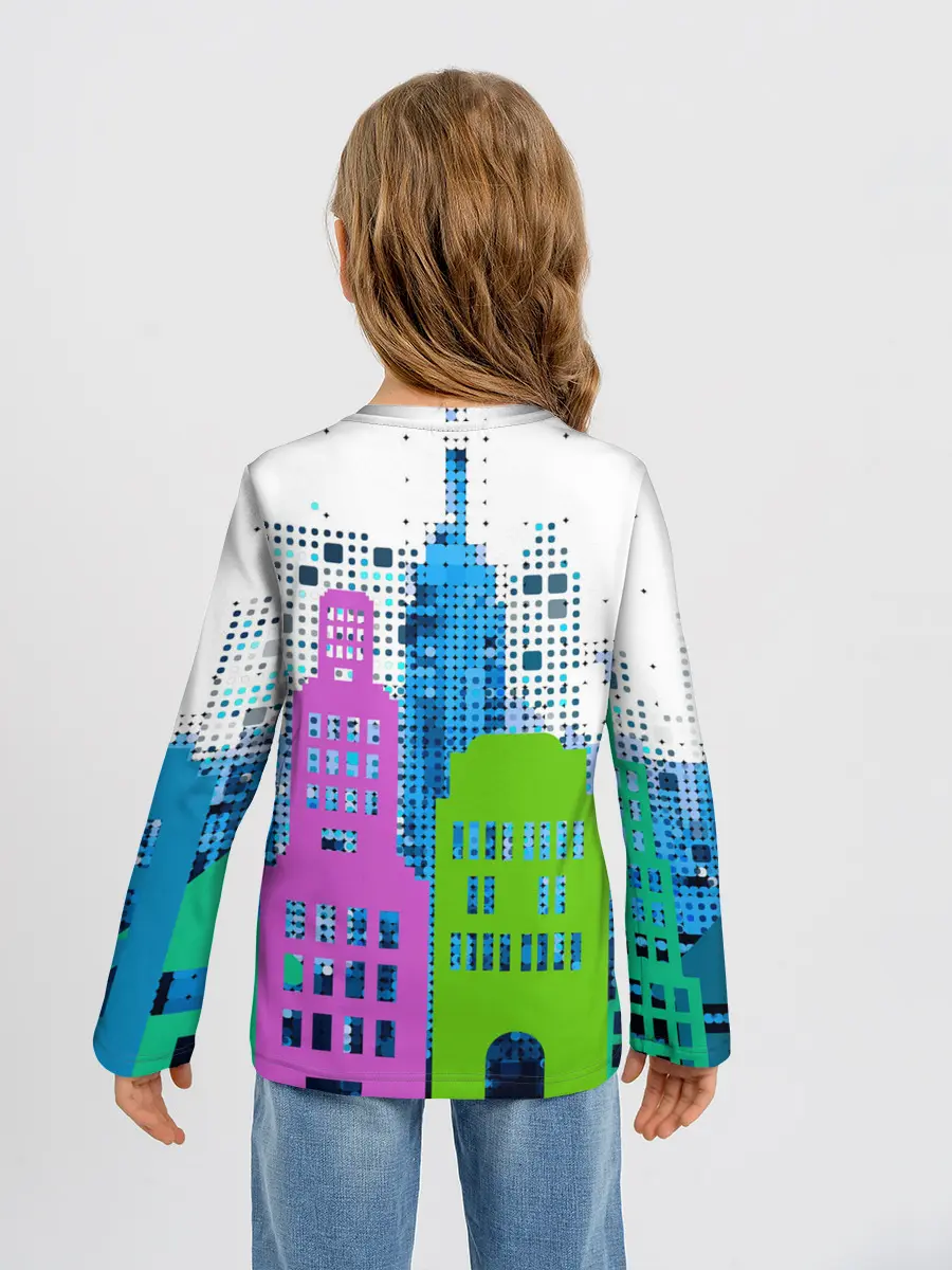 Детский лонгслив / Город