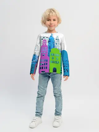 Детский лонгслив / Город