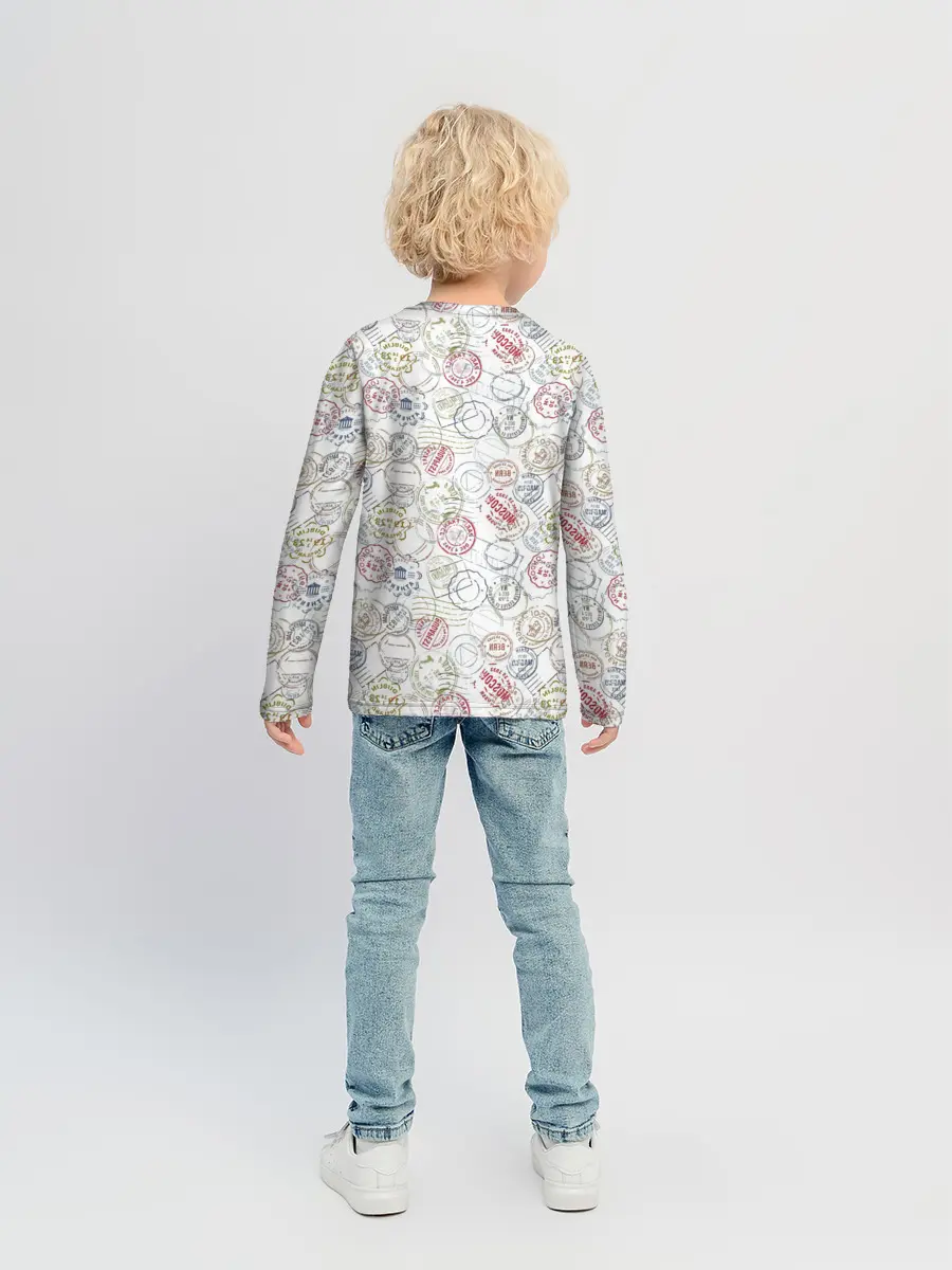 Детский лонгслив / Штампы мира