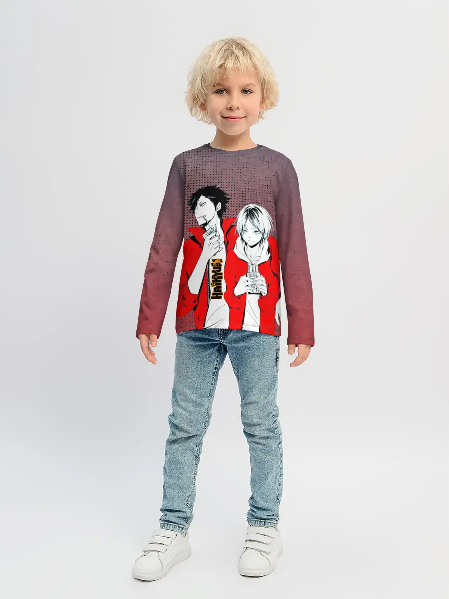 Детский лонгслив / Haikyuu Шоё Хината