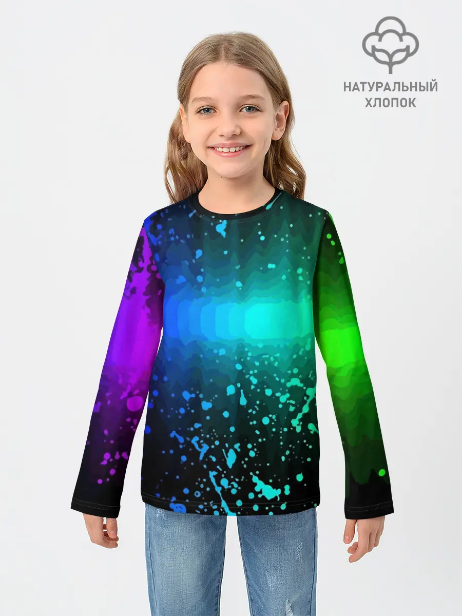 Детский лонгслив / Neon