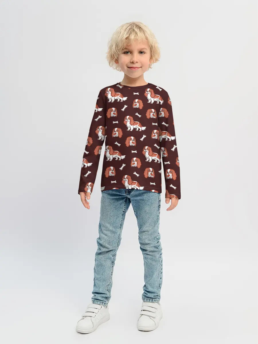 Детский лонгслив / Спаниели