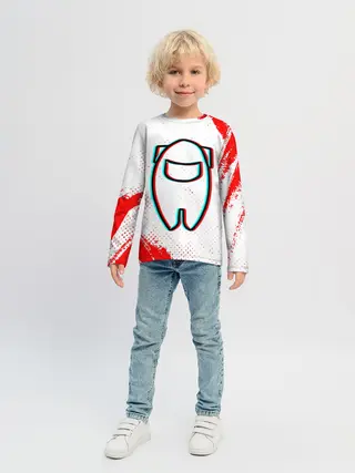 Детский лонгслив / AMONG US / АМОНГ АС