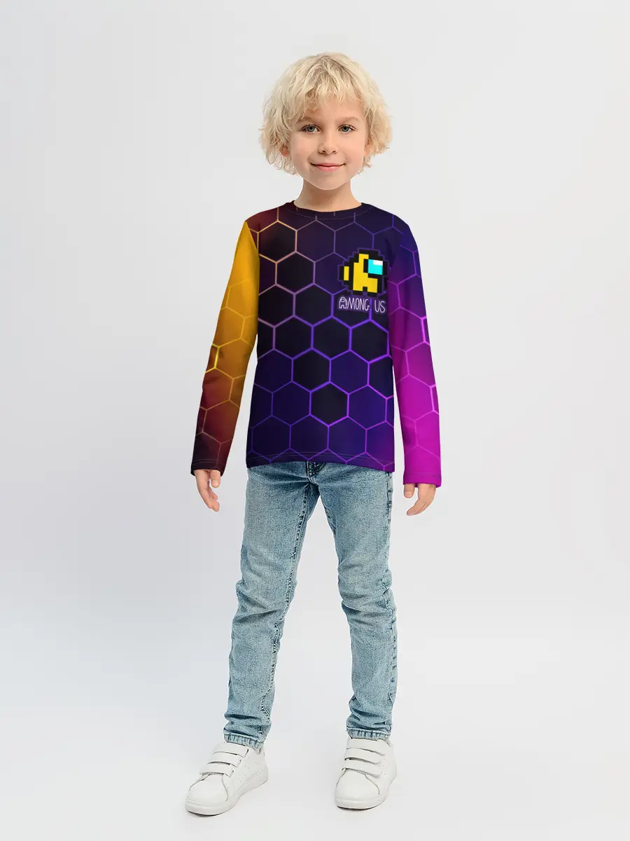 Детский лонгслив / AMONG US / АМОНГ АС