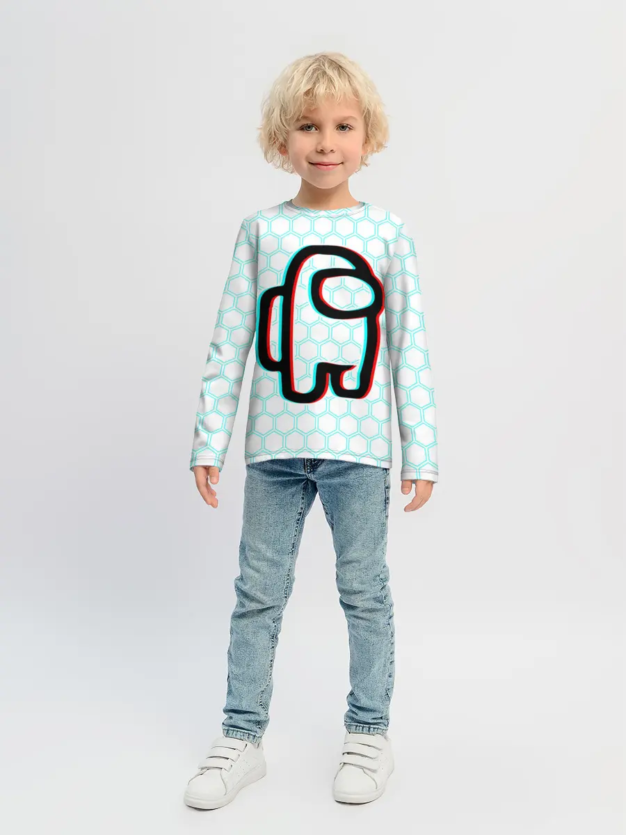 Детский лонгслив / AMONG US / АМОНГ АС