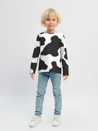 Детский лонгслив / корова