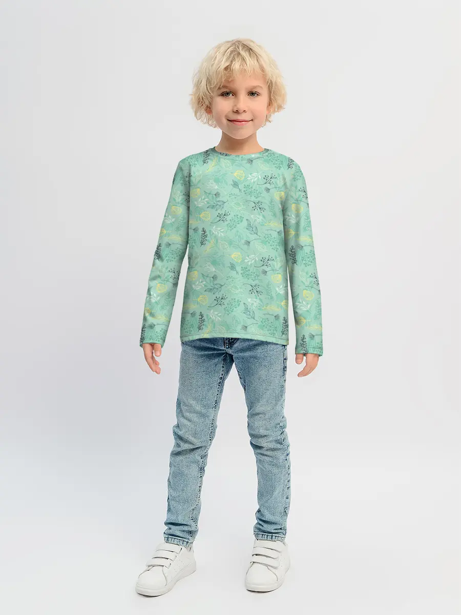 Детский лонгслив / Гербарий