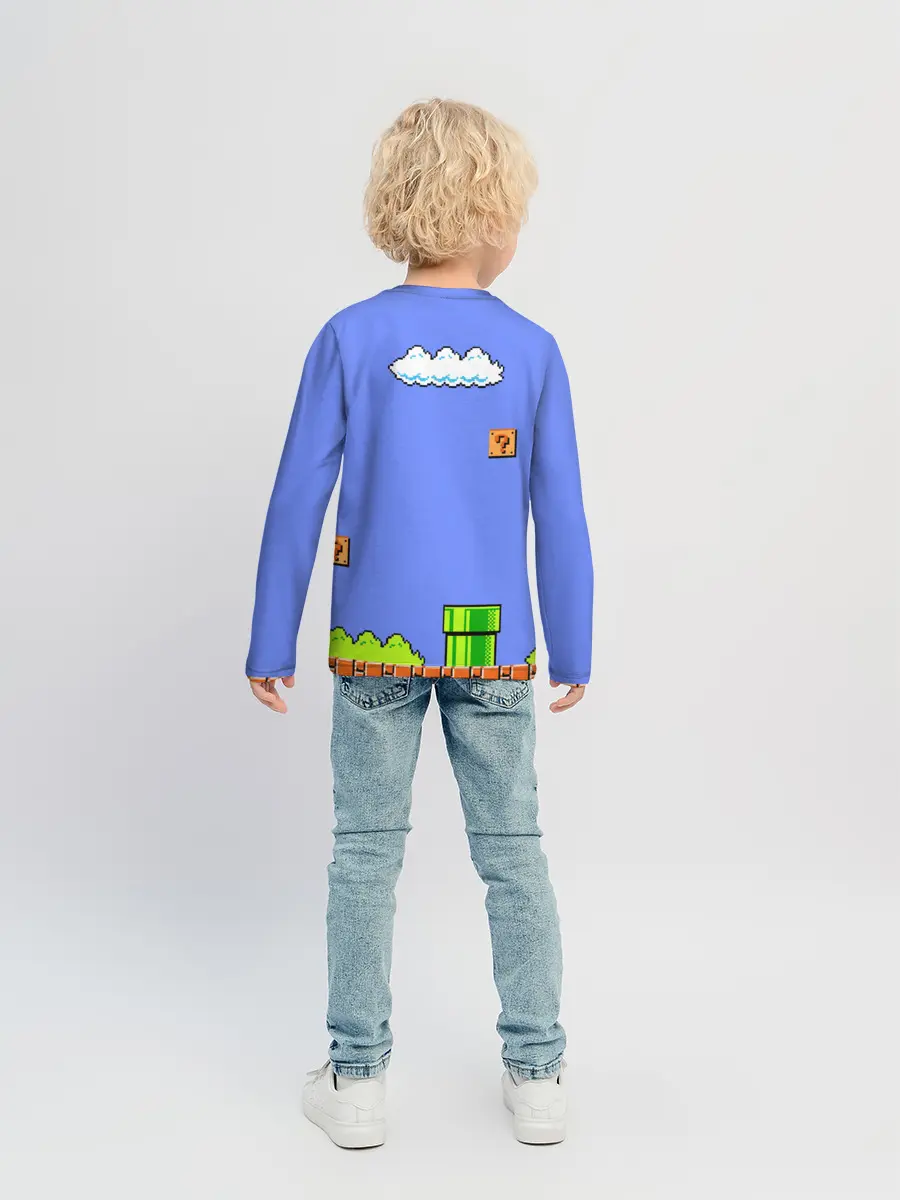 Детский лонгслив / Марио