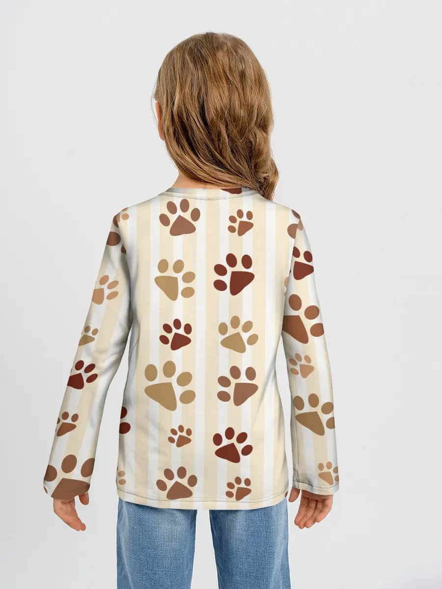 Детский лонгслив / Лапки