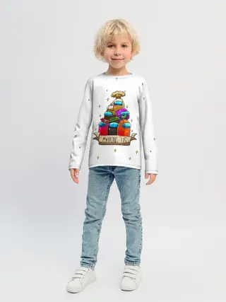 Детский лонгслив / Among Us