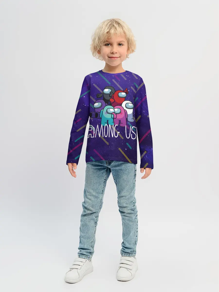 Детский лонгслив / Among Us