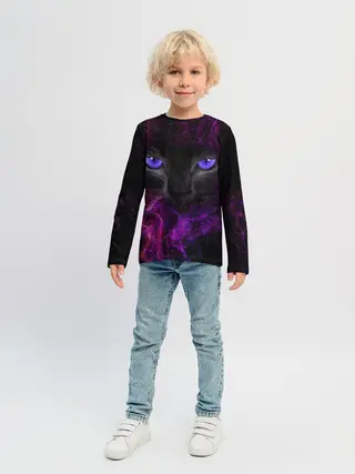Детский лонгслив / Кот