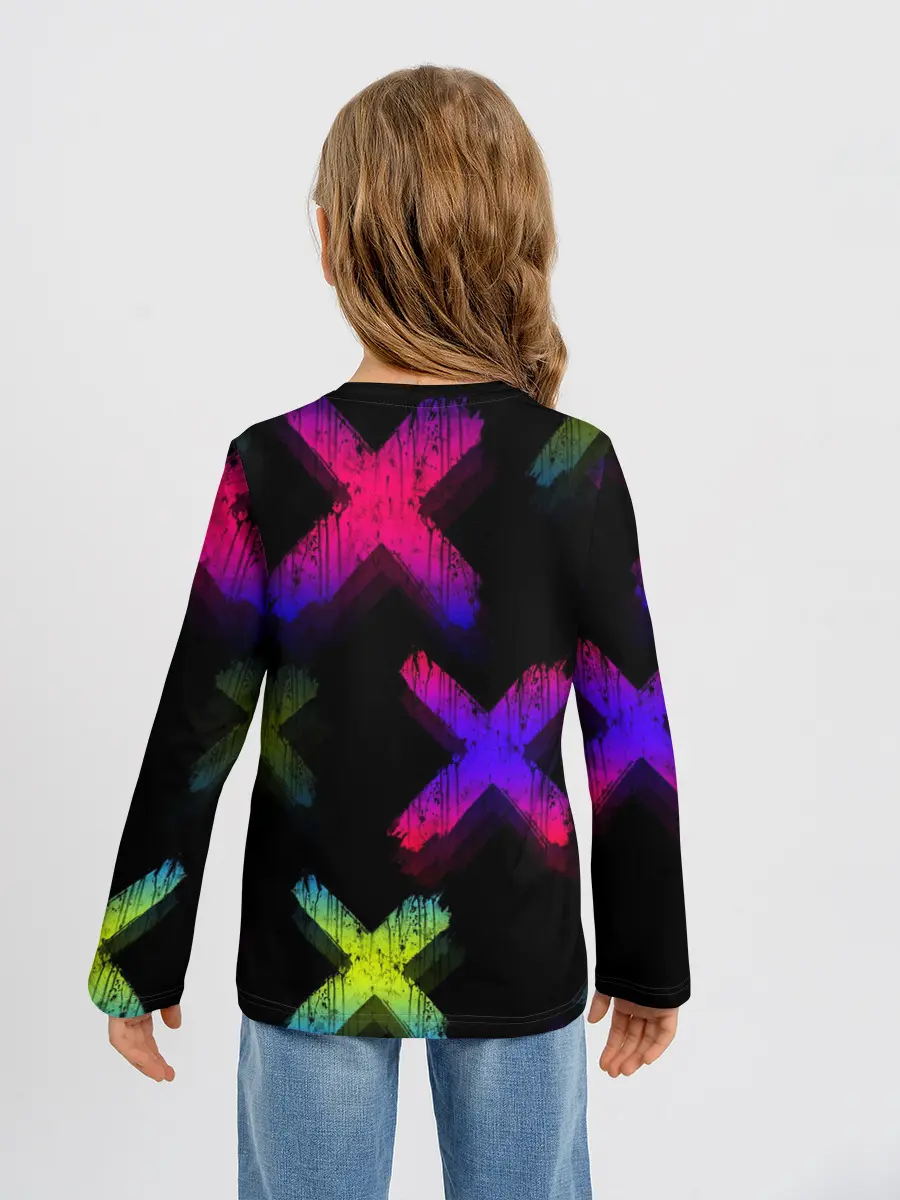 Детский лонгслив / Крестики