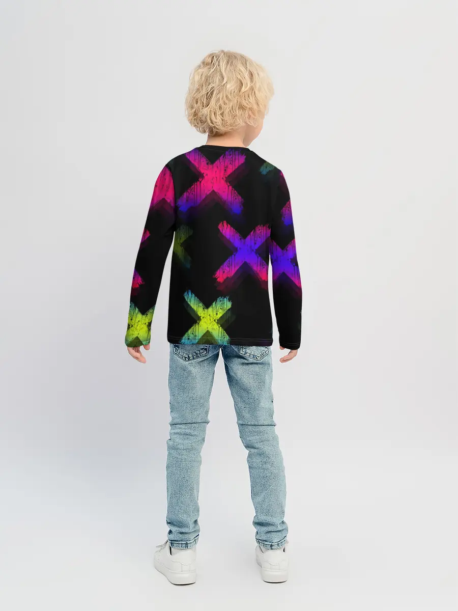 Детский лонгслив / Крестики