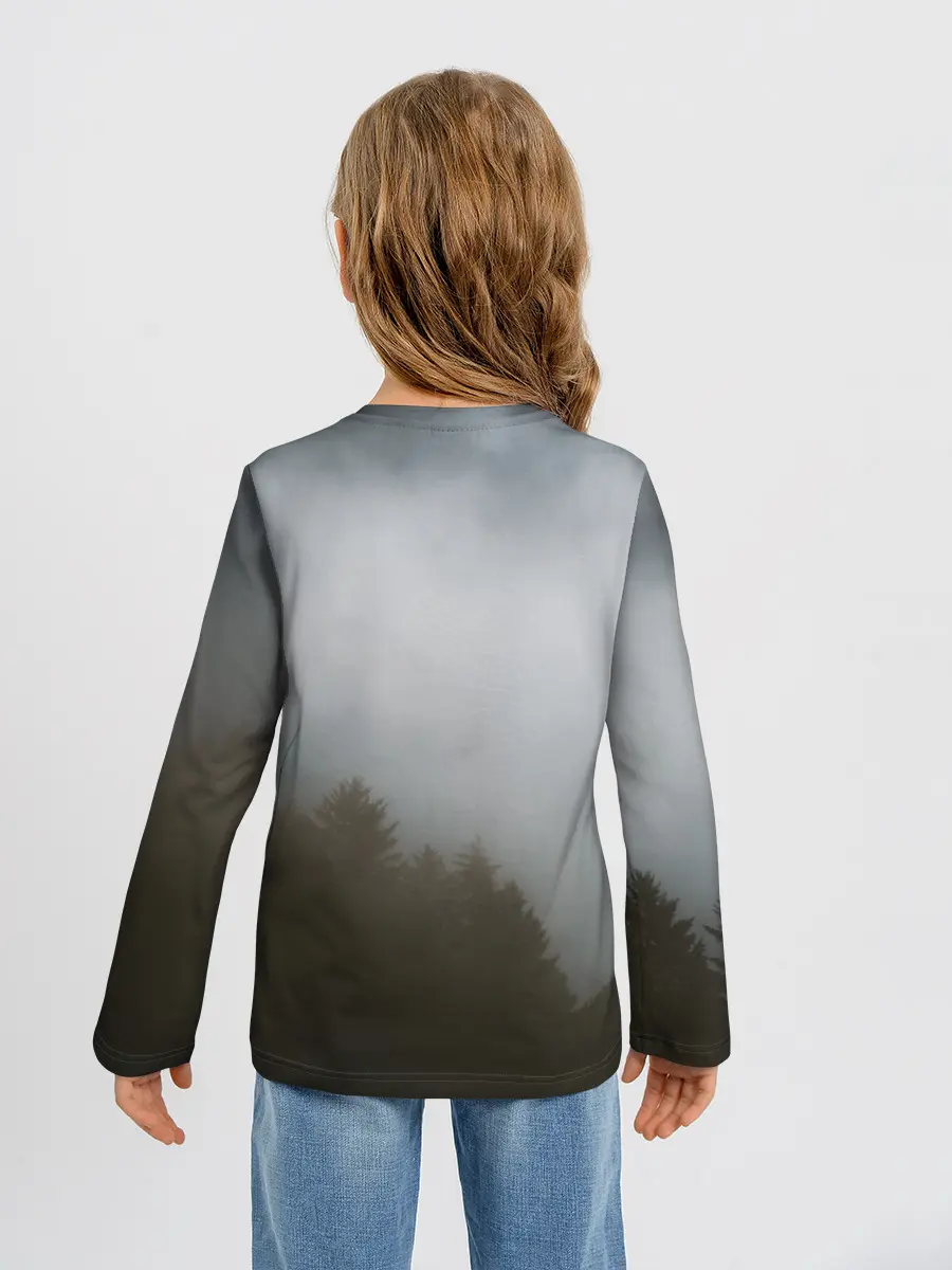 Детский лонгслив / Орёл над лесом