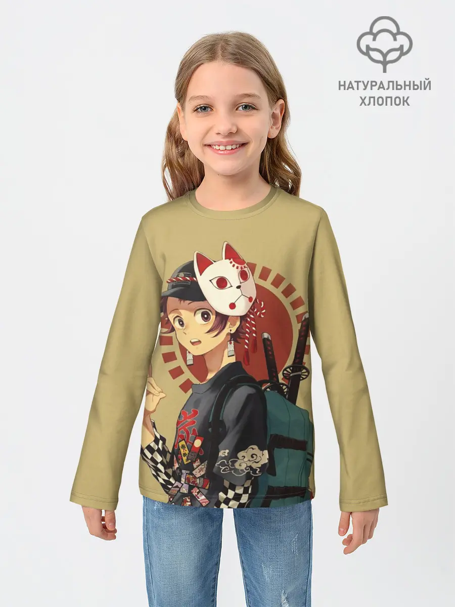 Детский лонгслив / Tanjiro Kamado