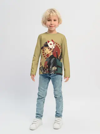 Детский лонгслив / Tanjiro Kamado