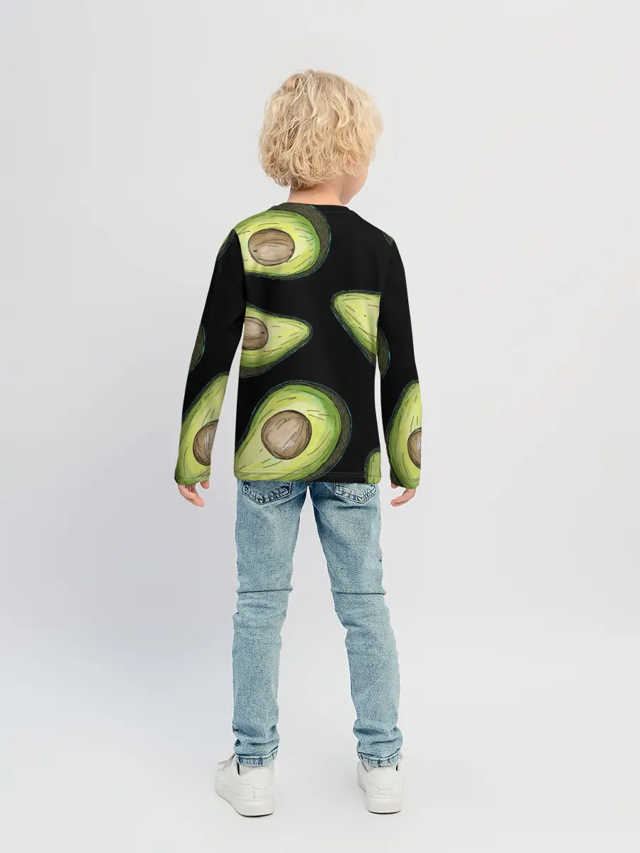 Детский лонгслив / Авокадо